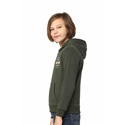 Image of JACK & JONES Boy's Cotton Hooded Neck Sweatshirt