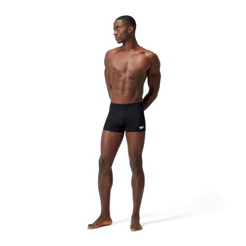 Speedo Eco Endurance+ Aquashort Swimming Trunks | Chlorine Resistant | Recycled Fabric | Swim Fitness | Training | Holiday 40 Black