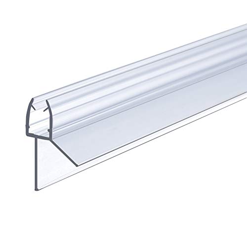 IMPTS Joint de porte en verre - 100 cm - Pour porte de douche en verre 5/6 mm - Joint de rechange - Pour cabine de douche, baignoire - Déflecteur d'eau - Transparent