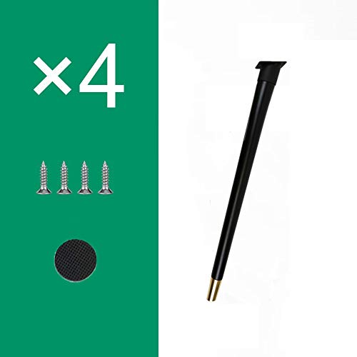 Nordic Oak Tischbeine - 4er Set, ideal für Schreibtisch, Computertisch, Esstisch, Stuhlfüße, Zubehör, Stangenstützbeine mit Schrauben, stabiles und stilvolles Design