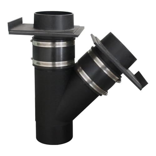 Distribuidor en y con compuerta guillotina aspiracion carpinteria racor y para extractor colector polvo serrin virutas madera