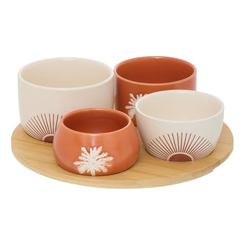 Atmosphera - Service apéritif sunshine 5 pièces d26xp8,5cm