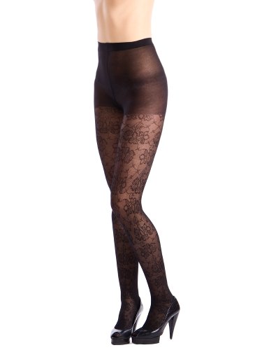 belly cloud Damen Strümpfe & Strumpfhosen/ Stulpen Strumpfhose Spiteznlook,40den, Gr. 42/44 (XL), Schwarz (schwarz) Cover