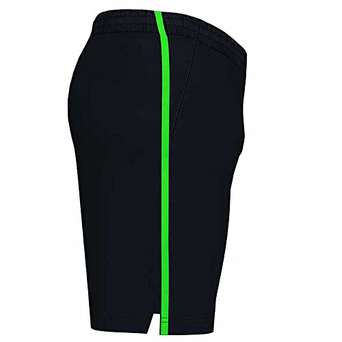 Joma Open III Men's Shorts, Fluorine Black-green, L - Image 4