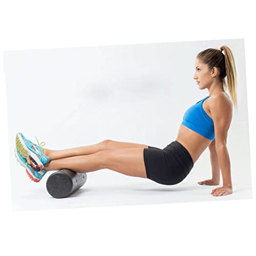 Yardwe Rodillo de Espuma de Alta Densidad para Terapia Muscular y Liberación Miofascial, Ejercicios de Equilibrio, Soporte Firme Ecológico para Espalda, Pantorrillas y Glúteos Negro miniatura 1