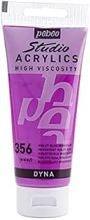 PEBEO 832-356 100ml Studio Acrylic Paint, Iridescent Violet Blue, 15.5 x 4 x 6.5cm