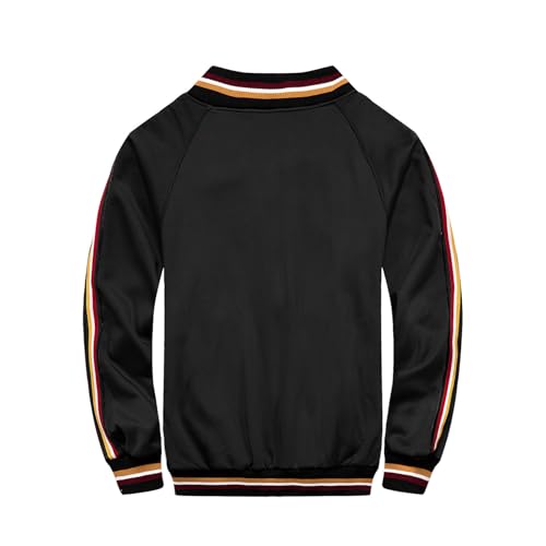 Sinzelimin Men's Sports Jackets Fall Winter Fashion Contrast Zipper Stand Collar Cardigan Outwear & Jacket Big Tall Boys Coat3