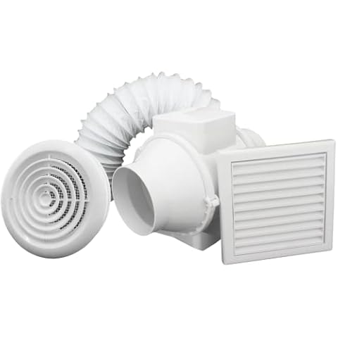 VENTS 4 Inch Silent Bathroom Extractor Fan Kit Cover