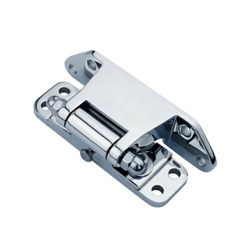 Heavy Duty Raised Door Hinge Zinc Alloy Polished Finish for Cold Storage Refrigerator Industrial Cabinet Precision Ball Bearing