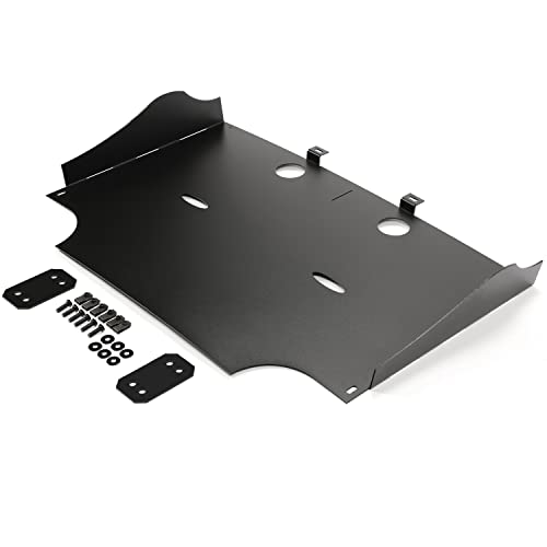 Kojem Skid Plate Compatible with 2015-2022 Ford F-150 2.7L 3.5L Ecoboost Catalytic Converter Protection Shield Black Steel Powder Coated - Thumbnail 3