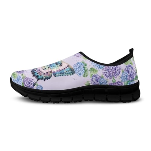 Image of Womens Slip On Walking Shoes Non Slip Loafer Breathable Holiday Travel Shoe Lightweight Casual Low Top Sneakers SizeUS 5.5-11.5