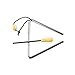 Musfunny 5 6 inch Triangle Instrument: Rhythm Steel Triangles Music Instrument Hand Percussion Triangles with Striker for rhythm education dinner Bell party classroom music
