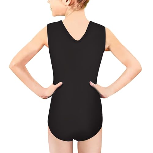 Image of Xpyiqun Swimsuits for Girls 3-14 V Neck Sleeveless Bathing Suit Summer Sport One Piece Swimwear Beach Swimming