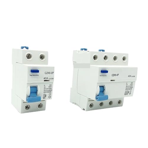 Interrupteur courbe C 4P 32A 63A avec protection différentielle 30mA