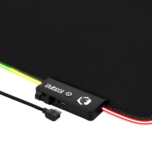 Tappetino per mouse Gamer Dark Rainbow RGB LED 12 modalità di illuminazione-Mouse Pad Retroilluminazione–Idroresistente Gomma antiscivolo–PC/Mac/Laptop-800 x 300 x 4 mm - Mousepad - Immagine 4