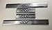 Per Peugeot 407 2004 + battitacco 4 pezzi in acciaio inox cromato