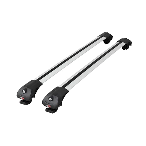 Barres de toit rail voiture alu gris ACE-1 compatibles Dacia Duster 2 HM 2018-2024