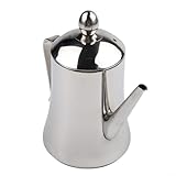 Manico ergonomico: dotato di un design ergonomico, questo dispenser di olio offre un'esperienza di versamento confortevole, rendendolo maneggevole anche quando riempito alla capacità.