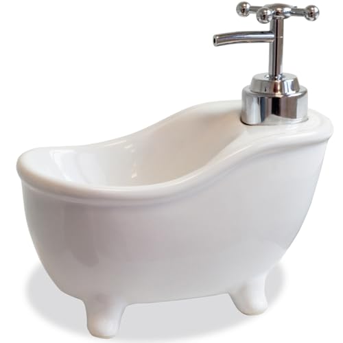 trendaffe Badewanne Seifenspender - Bath Tub Seifendosierer Flüssigseifenspender