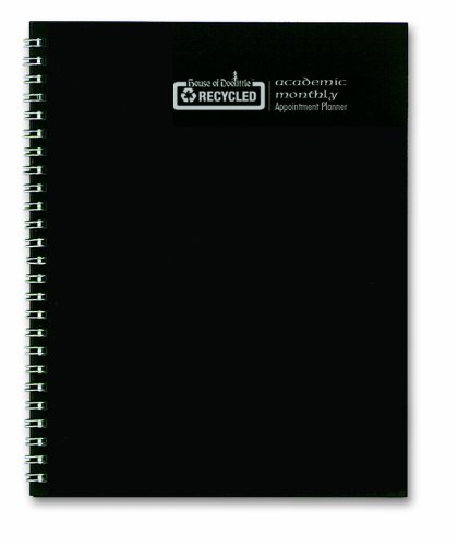 House of Doolittle Academic Planner, July 2015 to August 2016, Black Cover, 8.5 x 11 Inches (HOD26302)