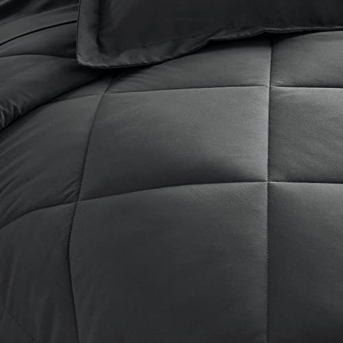 Cozylux Queen Bed In A Bag 7-Pieces Comforter Sets With Comforter And Sheets Dark Grey All Season Bedding Sets With Comforter, Pillow Shams, Flat Sheet, Fitted Sheet And Pillowcases #TOP5