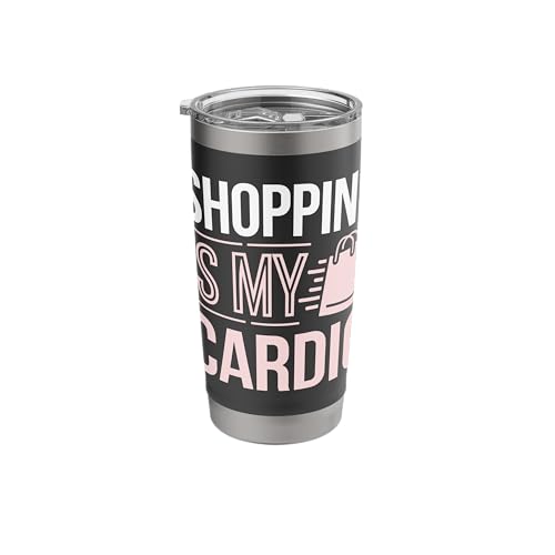 Shopping Addict Shop Till You Drop Mall Vibes Fashion Stainless Steel Insulated Tumbler