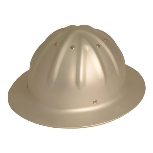 WoodlandPRO Full Brim Aluminum Hard Hat - Traditional Unpainted