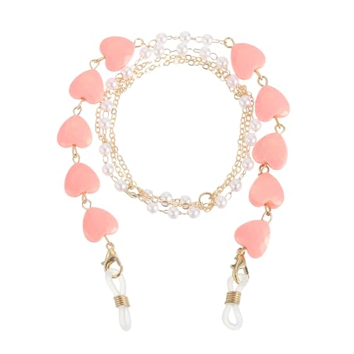 Image of uxcell Beads Eyeglass Chain, Pearl Glasses Strap Eyewear Retainer Chain Around Neck Sunglass Holder for Girls Women