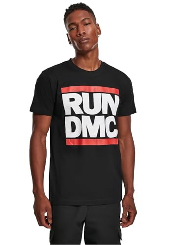 Mister Tee Herren Run Dmc Logo T-Shirts, Black, M