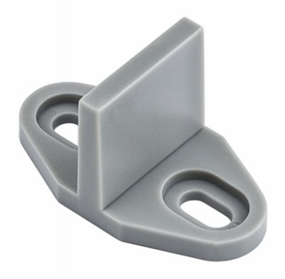 National Hardware N187-090 Guía de Piso para Puerta Corredera, Simple, Gris - Cantidad 2 miniatura 1