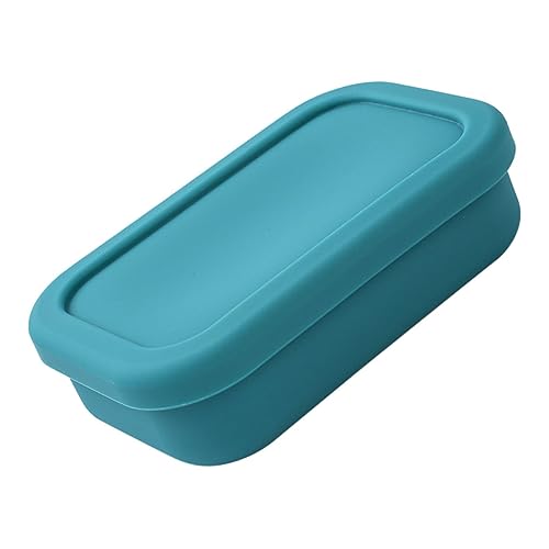 POPETPOP Contenedor de Alimentos Reutilizable de Silicona Hermético y Resistente Fugas Caja para Comida Práctica y Portátil para Microondas y Camping Color Verde