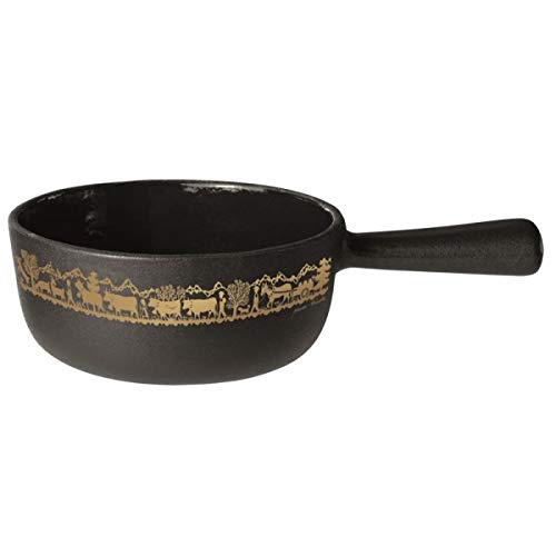 Stockli - caquelon à fondue fonte émaillée 18cm or 7218.14aa Cover
