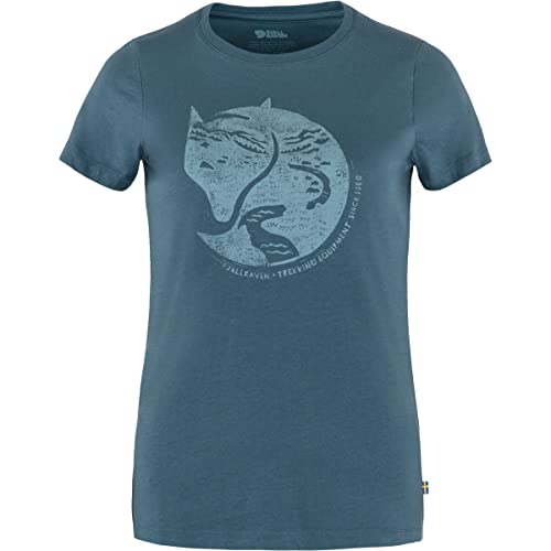 Fjällräven Damen Arctic Fox T-Shirt, Indigo Blue, XS