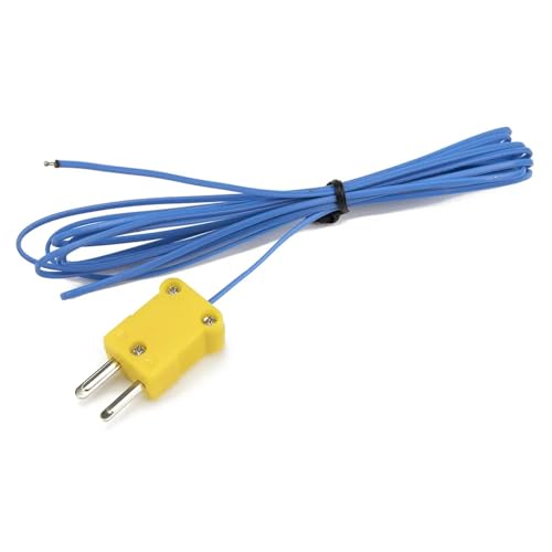 Termopar tipo K con cable PTEE aislante de 2 metros y conexión de cabezal FTARW02 4