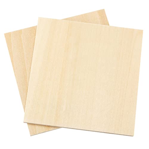 Sinjeun 30 Pack 4 Inch Unfinished Wood Square, 1/4 Inch Thick Wood Discs Blank Wood Square, Wooden Cutouts For Crafts, Diy Projects, Door Hangers, Signs, Wood Burning, Christmas Decor #TOP3