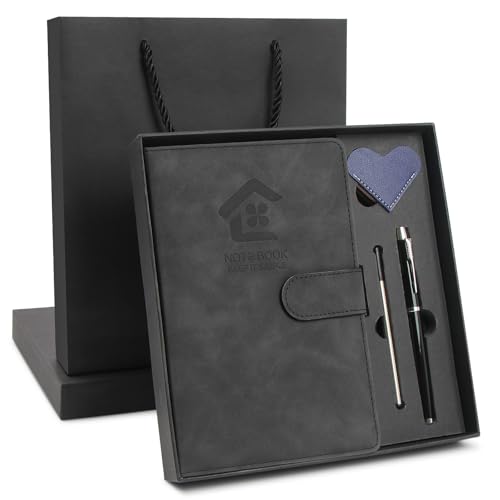 Coffret cadeau carnet en cuir A5 avec son sac élégant pour surprendre vos proches