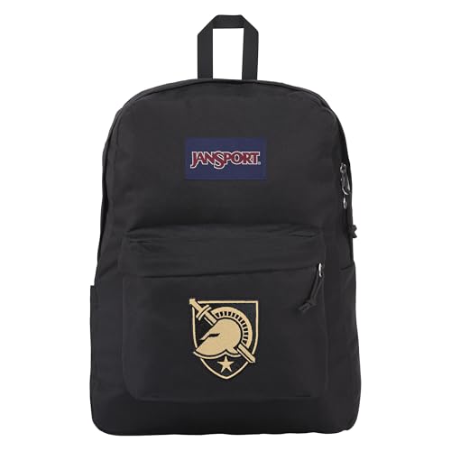 Image of JanSport NCAA Officially Licensed Backpack, Army Black Knights, Superbreak Plus with Padded 15'' Laptop Sleeve, Spacious Computer Bag for Men & Women, Durable Daypack with Bottle Pocket, Black