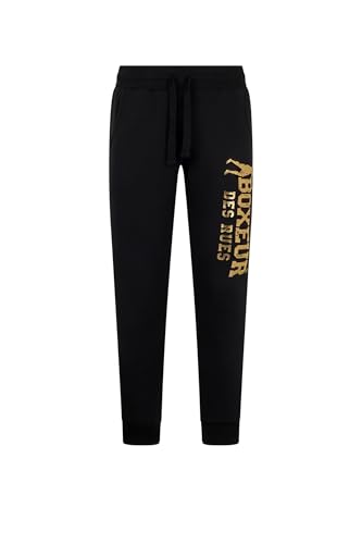  BOXEUR DES RUES Pantalone Nero Slim Fit con Patch