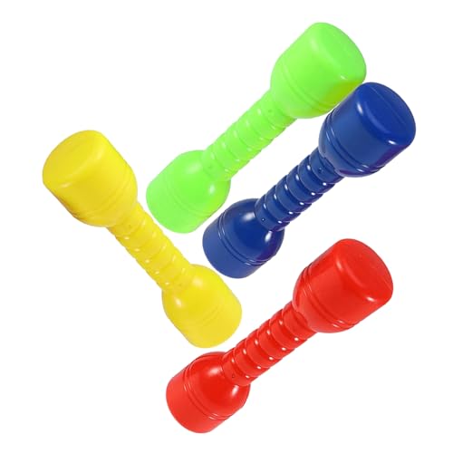 Mancuernas pequeñas para niños de plástico ABS: juego de 4 piezas de colores para baile y juego