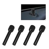 4PCS Car Door Lock Knobs,Colorful Aluminum Alloy Door Lock Cover for Car Decorations,Universal Interior Car Accessories (Black)