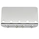 Wilkinson WBBC Vintage 4-Saiter Bass Steg Bridge Messing Saitenreiter Brücke für Fender Precision Jazz E-Bass, Chrom