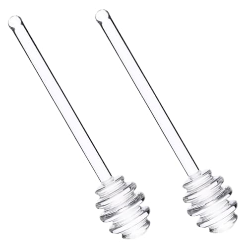 KICHOUSE Honey Stirring Rods Dippers Fruit Jam Stirrers Easy to Hold Dishwasher Safe
