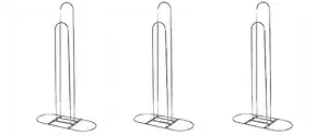 NAHANCO 101-3 Hanger Stacker Screw Together Assembly (3-Pack),Chrome