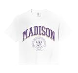 James Madison University JMU Dukes Seal Comfort Colors Crop Top