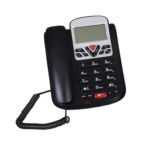 Téléphone fixe filaire L-51 avec affichage de l'appelant pour bureau