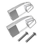 Clear Acrylic Shower Door Towel Bar Brackets Fit for Alumax & Basco Framed Sliding Glass Shower Door Towel Rod, Replacement for Basco & alumax Shower Door Parts Five-Years Free Replacement (Sliver)