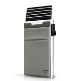 TOYFID Minimalistische Brieftasche-RFID-Schutz-Kartenhalter-Pop up Geldbörse-Schlankes Kreditkartenetui mit Münzfach（1pcs