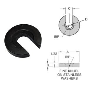 Part NO. CAR8CW Carr Lane C-Washer, Bolt Size: 1/2 or M12