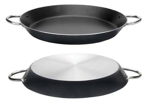 Genérico Paellera nero 50 cm - Aluminio - Antiadherente - 14 raciones | Cepa Plaza