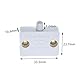 4 Pcs schrankschalter schnappschalter türkontaktschalter 230v möbeltür Truhenschalter Elektrischer,lichtschalter schnapshalter türschalter,normalerweise schließen endschalter，weiß